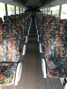 Luxury 50-57 seater full size charter coach bus with toilet for all type of events