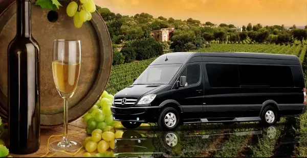 Winery tour shuttle bus , Van & Limo transportation..