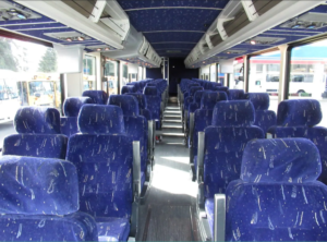 Luxury 50-57 seater full size charter coach bus with toilet for all type of events..