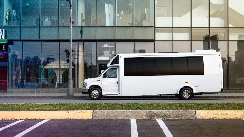 Reston Coach Bus Company offers low hourly rate 40 to 45 passenger executive mini-bus shuttle bus for hire with driver