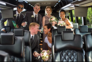 wedding bus transportation services by Reston Coach