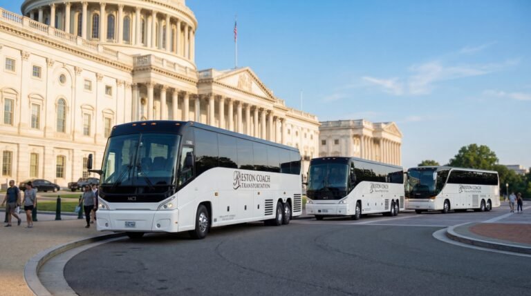 50 57 passenger Coach bus with toilet for all type of events in DC MD Northern VA area 1