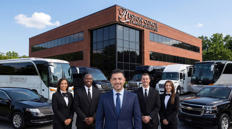 Reston Coach bus company provides bus charter & minibus shuttle services