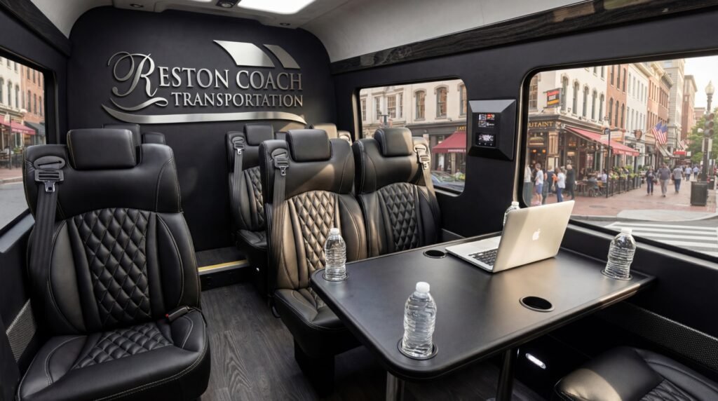 Home 19 10 14 passenger Mercedes Sprinter Van hire with driver for all type of event in DC MD Northern VA 12