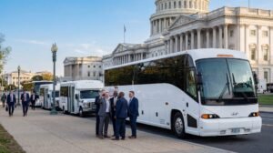 DC Charter Bus Rental Provided by Reston Coach 1 Reston Coach Bus company luxury charter bus minibus van and limousine fleet in Northern VA area 3
