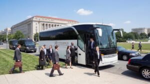 DC Charter Bus Rental Provided by Reston Coach 2 50 57 passenger coach bus in DC MD VA area