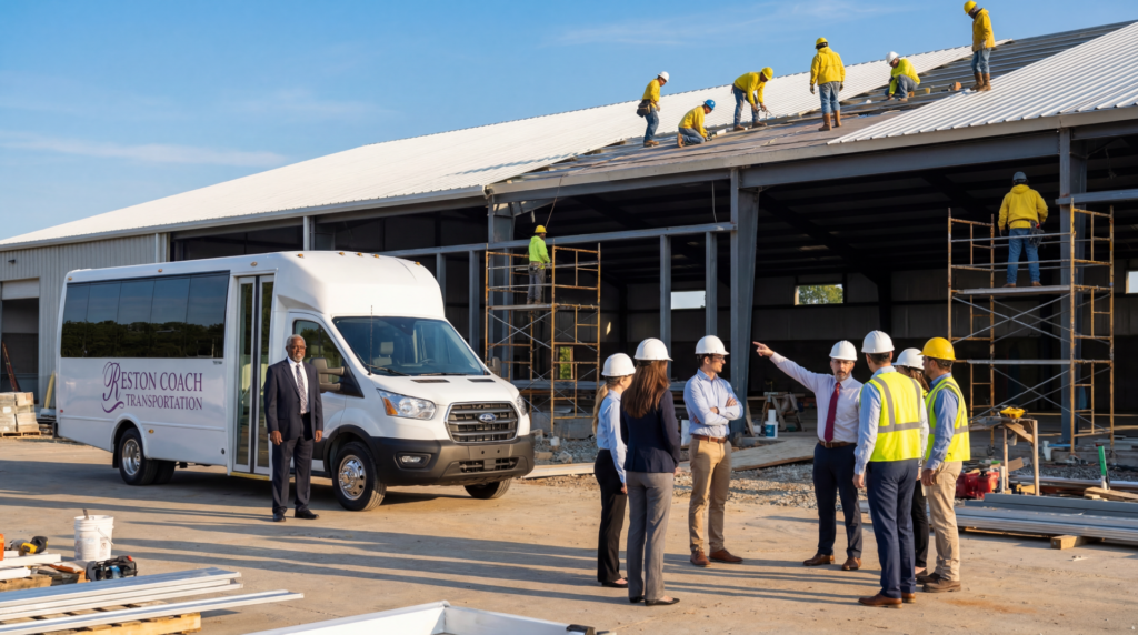 Home 26 job site shuttle bus transportation services in DC areas 1