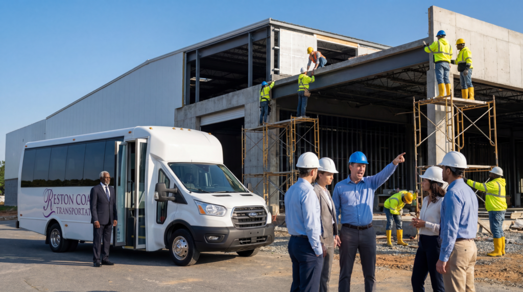Home 25 job site shuttle bus transportation services in DC areas18