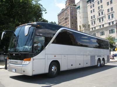 50-57 passenger charter bus with toilet