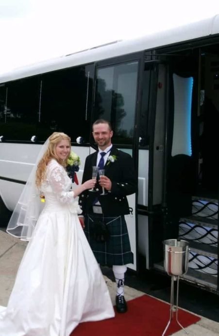 wedding shuttle bus services in DC area